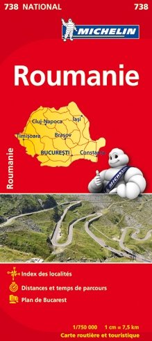 Roumanie. Mapa samochodowa 1:750 000 Opracowanie zbiorowe