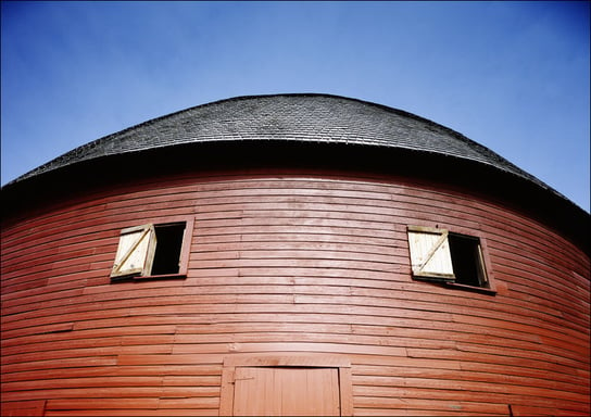 Round Barn, Arcadia, Oklahoma., Carol Highsmith - plakat 29,7x21 cm Galeria Plakatu