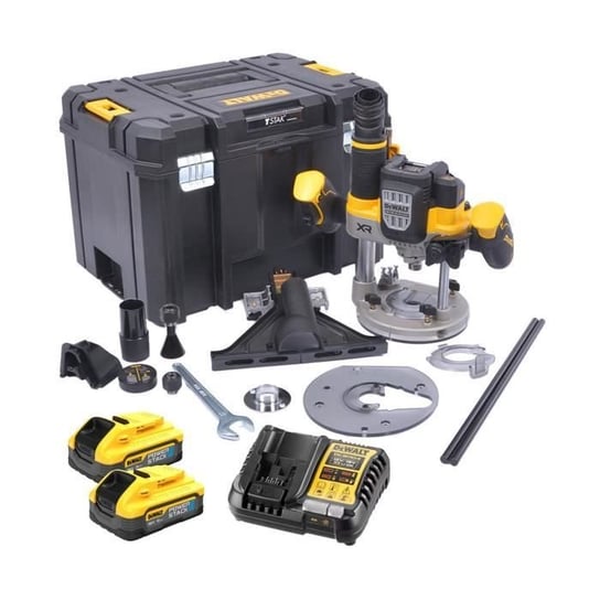 Router Bezszczotkowy Xr 18V – Dewalt – Z 2 Akumulatorami 18V 5,0Ah – Ładowarka – Tstak – Dcw620H2-Qw DeWalt