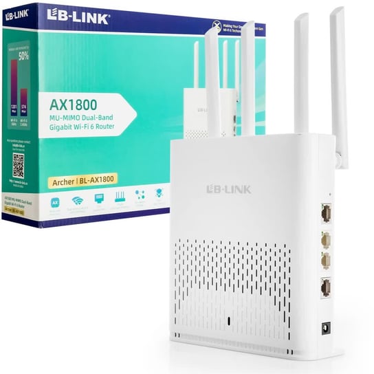 Router Lb-Link Ax1800 Wi-Fi 6 Dual-Band Lan 1 Gbps Szybki Internet Szeroki Zasięg Inna marka
