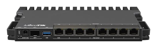 Router Mikrotik RB5009UPr+S+IN 7x RJ-45 10/100/1000 Mb/s  1x RJ-45 100/1000/2500 Mb/s  1x SFP+ Inna marka