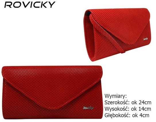 Rovicky, Kopertówka damska, W35 Extra 26W, czerwona Rovicky