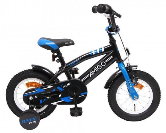 Rower 12 Cali Dla Chłopca Bmx Czarno-niebieski Inna marka