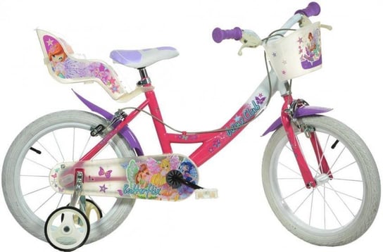 Rower 16 Cal Dla Dziewczynki Winx Club Różowy Dino
