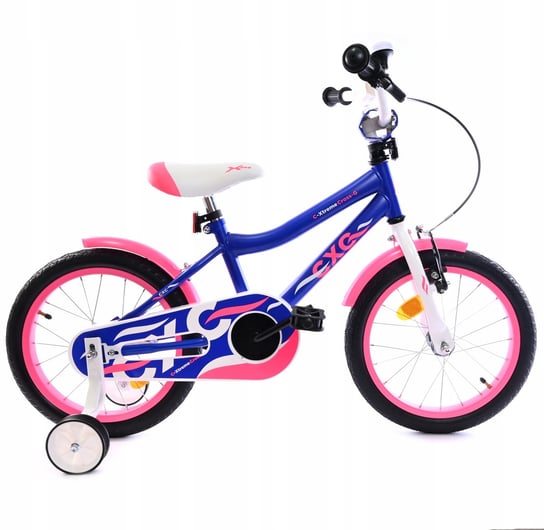 Rower 16 Cali Dla Dziewczynki Midex Niebieski Midex