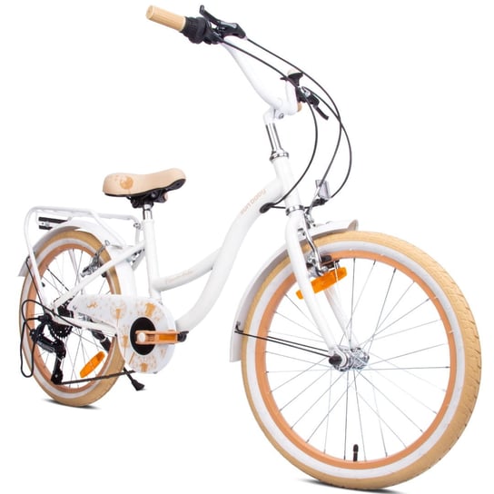 Rower 20 cali dla dziewczynki dziecięcy Shimano 6 biegów Flower Bike Dmuchawiec Sun Baby Sun Baby