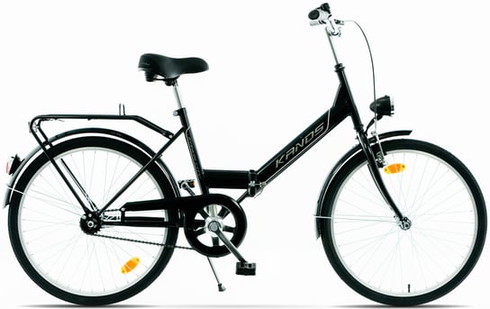 Rower 24 Kands Folding Składak Czarny Połysk Rama 16,5" Kands
