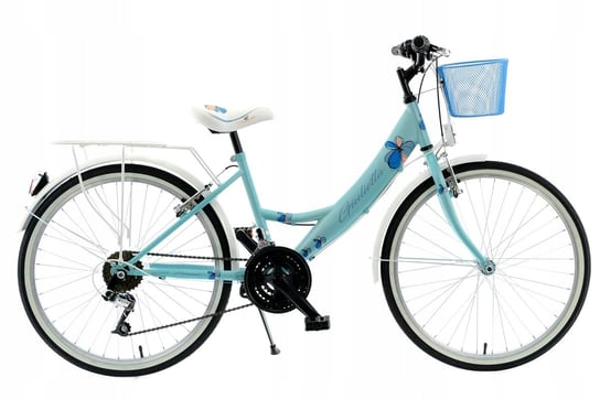 ROWER 24'' KANDS GIULIETTA BŁĘKITNA+KOSZ Kands