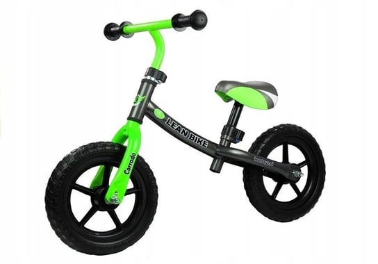 Rower Biegowy CORRADO Do Odpychania Czarny Zielony Lean Toys