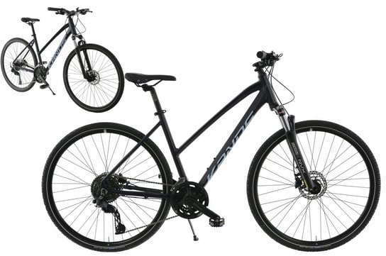 Rower Crossowy 28" KANDS AVANGARDE CUES rama 19" grafitowy błękitny R24 Kands