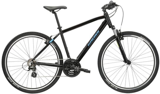 Rower crossowy męski Kross Evado 2.0 M 28 L(21") rower czarny/niebieski Kross