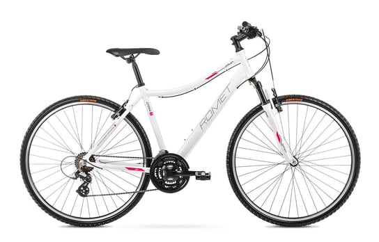 Rower crossowy ROMET ORKAN D 2024 biało-fioletowy, 19, 28, nd., kobieta Romet