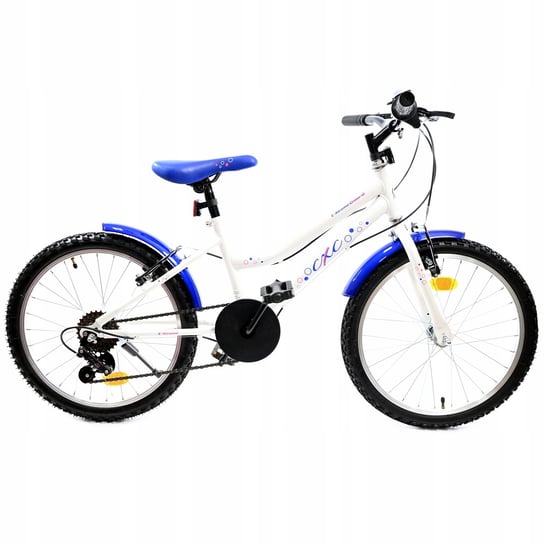 Rower Dla Dzieci 20 Cali Biały Z Przerzutkami Midex