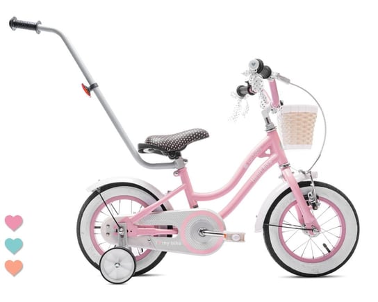 Rower dla dziewczynki 12 cali Heart bike - różowy Sun Baby