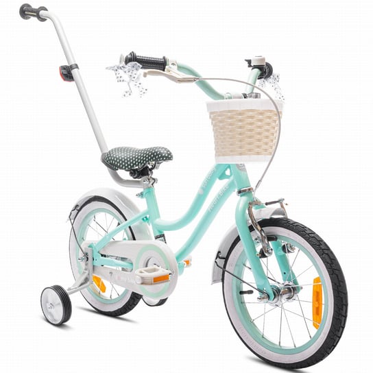 Rower dla dziewczynki 14 cali Heart bike - miętowy Sun Baby