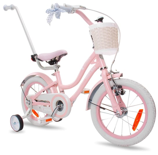 Rower dla dziewczynki 14 cali Silver Moon różowy Sun Baby