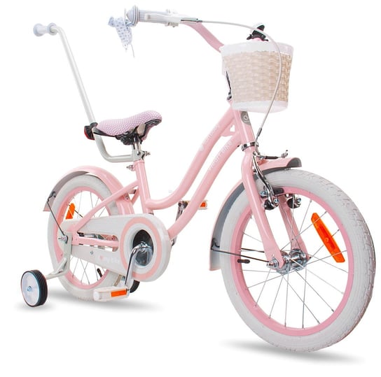 Rower dla dziewczynki 16 cali Silver Moon różowy Sun Baby