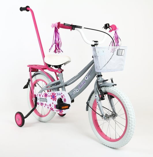 Rower dziecięcy BMX Daisy 16"  szaro/różowy Art-Pol