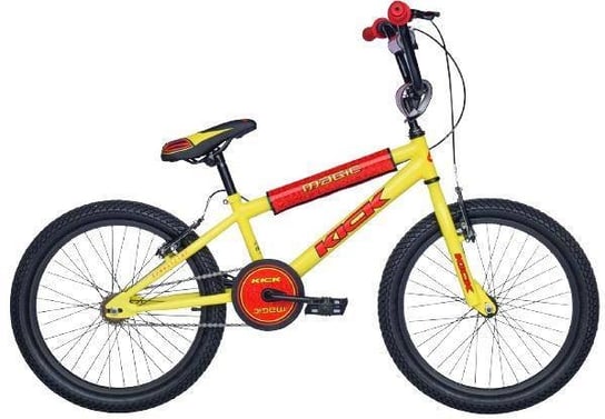 Rower Dziecięcy Bmx Kick 16 Cali Żółto-czerwony Inna marka