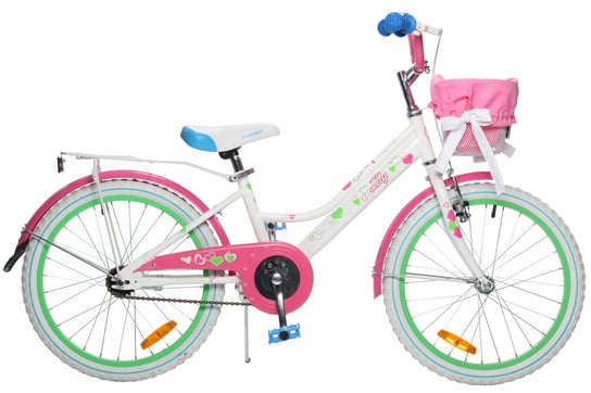 Rower dziecięcy BMX Lilly 20" Biało Różowy Art-Pol