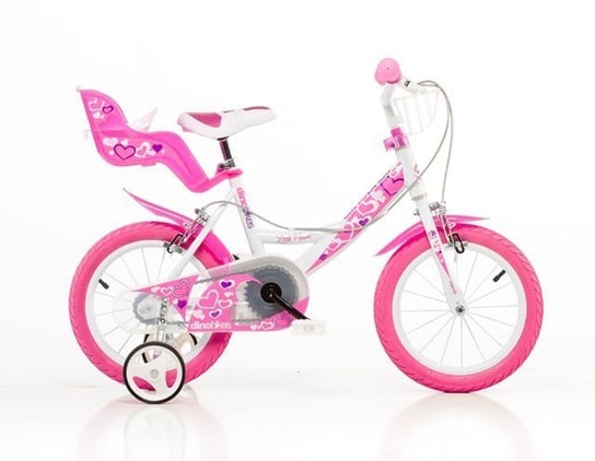 Rower Dziecięcy Dino 14" ACRA - Różowy Dino Bikes