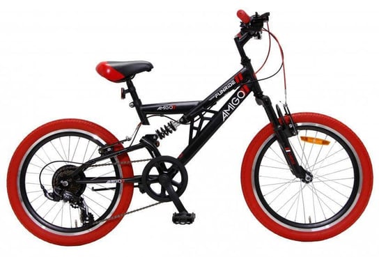 Rower Dziecięcy Fun Ride 20 Cali Czarno-czerwony Inna marka