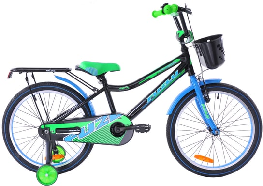 Rower Dziecięcy Fuzlu 20 Cali Czarno-niebiesko-zielony Fuzlu