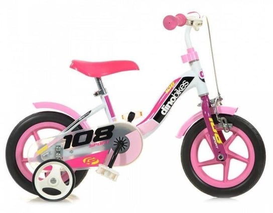 Rower Dziecięcy Meisjesfiets 10 Cali Różowo-biały Inna marka