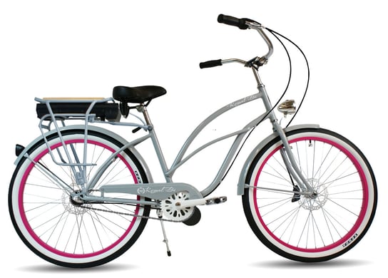 Rower Elektryczny Miejski Cruiser Pink Panther 28 E-Bike RoyalBi