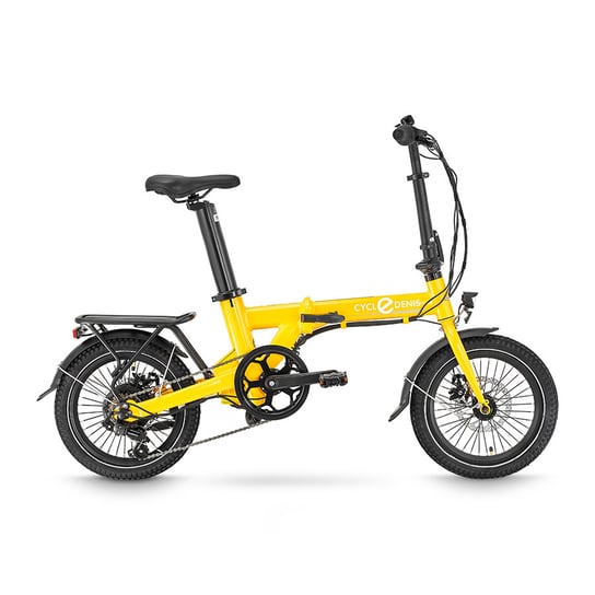 Rower Elektryczny, składany, MINI FOLD 16",  Żółty Inna marka