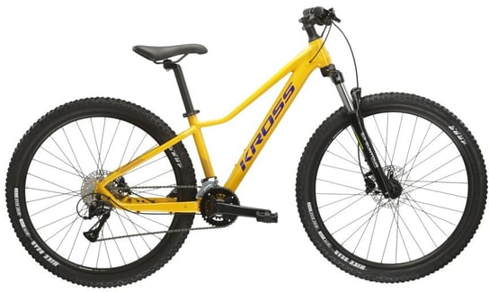 Rower górski damski Kross Lea 4.0 27 M(17") rower żółty/fioletowy połysk Kross