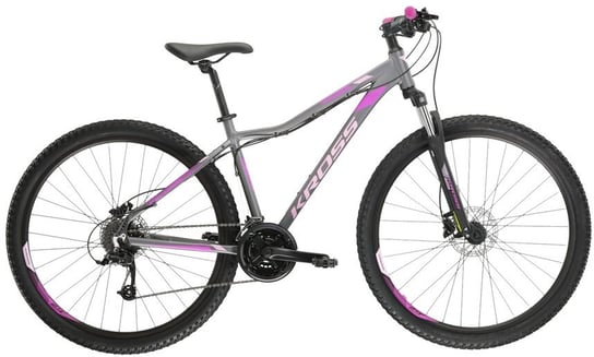 Rower górski damski Kross Lea 5.0 29 S(17") rower grafitowy/różowy/fioletowy Kross