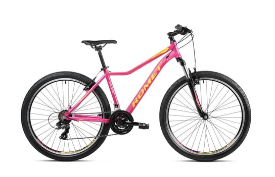 Rower górski ROMET JOLENE 7.0 LTD 2023 różowo-żółty, 15, 27, nd., kobieta Romet