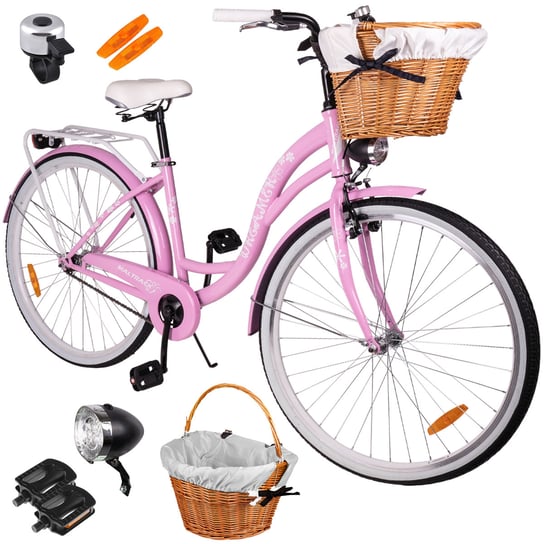 Rower miejski damski z koszykiem MalTrack 28 cali MalTrack Sport Sklep