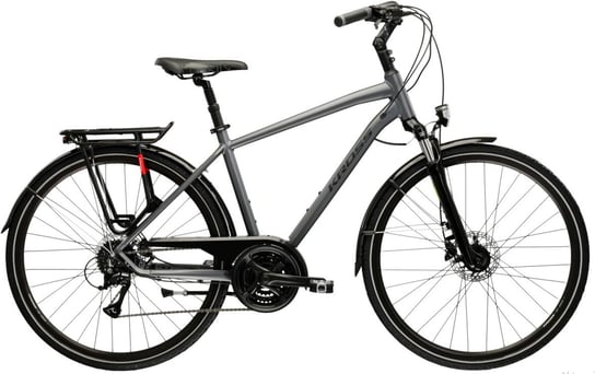 Rower trekkingowy męski KROSS TRANS 4.0 L(21") 28 rower SZARY CZARNY POŁYSK Kross