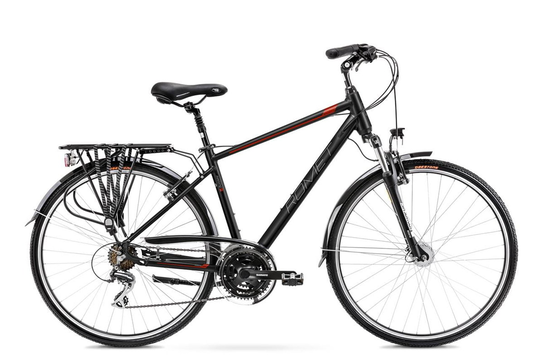 Romet Rozmiar Roweru Rower trekkingowy ROMET WAGANT 3 (0) SPECIAL 2024 czarno-czerwony, 19 ...