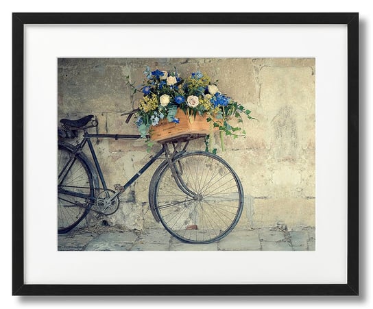 Rower Vintage Z Kwiatami Plakat DEKORAMA