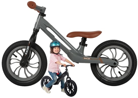 Rowerek Biegowy dla chłopca dziewczynki RACER SILVER rower dziecięcy PakaNiemowlaka