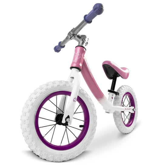 Rowerek biegowy dla dzieci rower Ricokids biało-różowy Ricokids