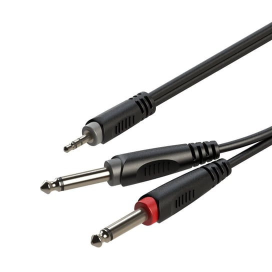 Roxtone Kabel audio 6m RAYC130L6 Jack 3.5mm stereo 2 x Jack 6.3mm mono Inna marka
