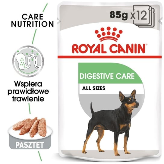 ROYAL CANIN CCN Digestive Care 12x85g karma mokra - pasztet dla psów dorosłych o wrażliwym przewodzie pokarmowym Royal Canin