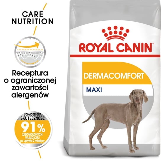 ROYAL CANIN CCN Maxi Dermacomfort 12kg karma sucha dla psów dorosłych, ras dużych, o wrażliwej skórze, skłonnej do podrażnień Royal Canin