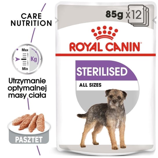 ROYAL CANIN CCN Sterilised 12x85g karma mokra - pasztet dla psów dorosłych, sterylizowanych Royal Canin