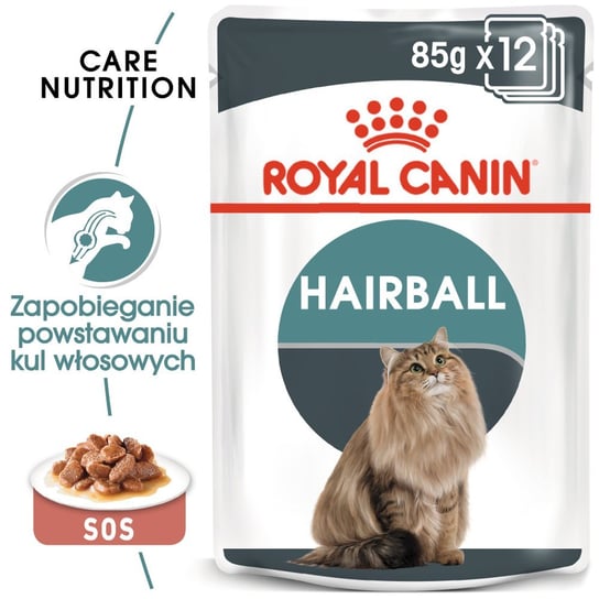 ROYAL CANIN Hairball Care 12x85g karma mokra w sosie dla kotów dorosłych, eliminacja kul włosowych Royal Canin