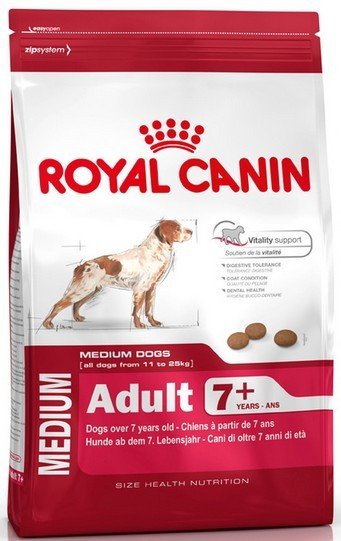 Royal Canin, Karma dla psa, Medium Adult 7+, 15 kg. Royal Canin Size