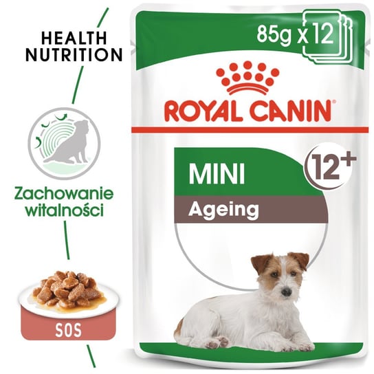 ROYAL CANIN Mini Ageing 12+ 12x85g karma mokra w sosie dla psów dojrzałych po 12 roku życia, ras małych Royal Canin