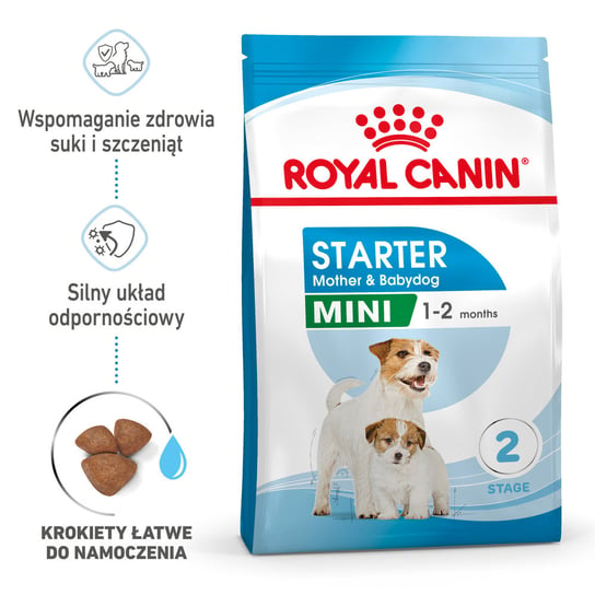 Royal Canin Mini Starter Mother & Babydog 8Kg Karma Sucha Dla Suk W Ciąży I Okresie Laktacji Oraz Szczeniąt, Od 4 Do 8 Tygodnia, Ras Małych Royal Canin