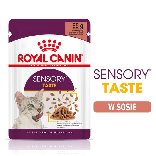 ROYAL CANIN Sensory Taste karma mokra, kawałki w sosie 12x85g Royal Canin