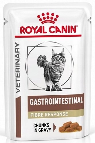 Royal Canin Veterinary Diet Feline Gastrointestinal Fibre Response w sosie saszetka 85g Miamor