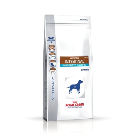 Royal, karma dla psów, Canin Veterinary Diet Canine Gastro Intestinal Moderate Calorie GIM23, 2kg Royal Canin